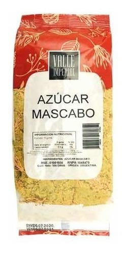 Azúcar Mascabo 500g Valle Imperial