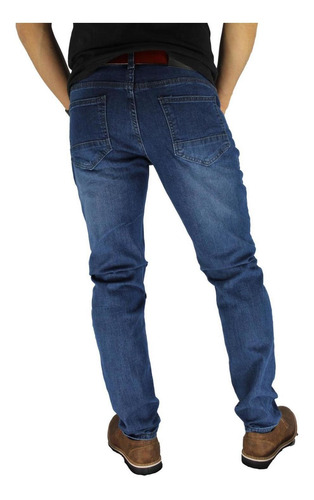 Imagen 6 de 7 de Jeans Hombre Elasticados Slim Azul
