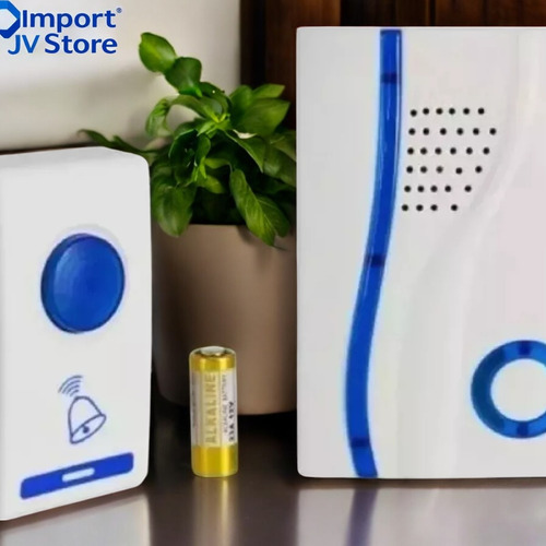 Timbre Inalámbrico Portátil 100 Metros Blanco Hogar Oficina