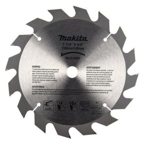 Disco Sierra Circular 7 1/4'' X 5/8'' 16d. Makita D-03420