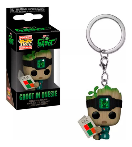 Llavero Funko Groot In Onesie Pop Keychain I Am Groot