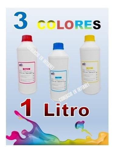 Tinta Ati 1 Litro Hp, Canon, Lexmark Envase 100% Original