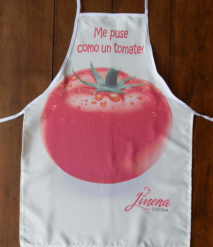 Delantal De Cocina Divertido- Jimena Monteverde - Tomate