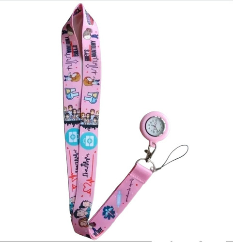 Reloj Colgante Enfermera De Bolsillo Lanyard Diseño.