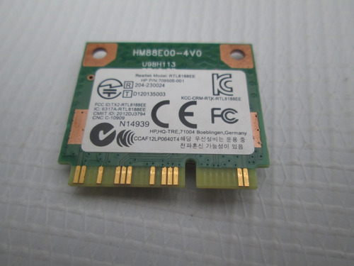 Tarjeta Wifi Wireless Hp 15 F272 Realtek Rtl8188ee Seminueva