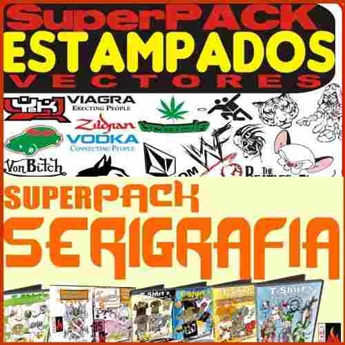 Pack Vectorizado Estampado Vinil Serigrafia Y Sublimacion