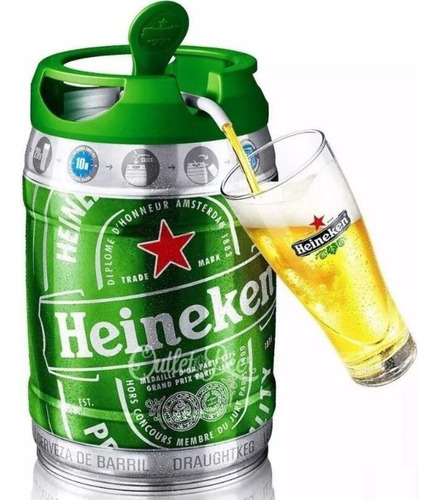 Barril Chopp Heineken 5 Litros Original Premium