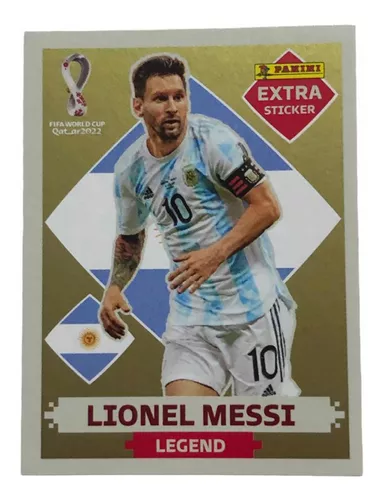 LANCE LIVRE - LIONEL MESSI OURO (Gold) - EXTRA LEGEND (Argentina) -  Figurinha