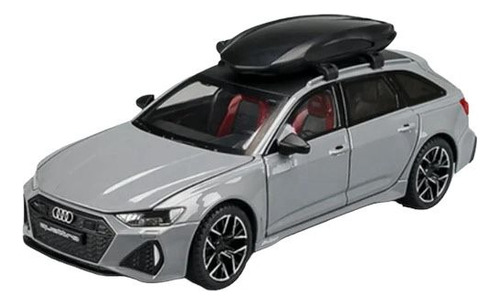 Miniatura Carro Audi Rs6 Quatrro Abertura Portas luz e som