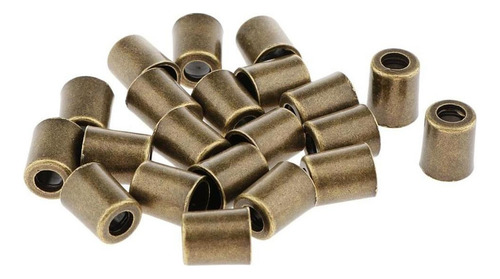 60pcs Campana De Metal Cordón Cuerda Extremo Tapón Del