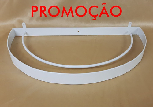 Dossel Meia Lua Branco Liso De Parede Véu  Berço (promoção)