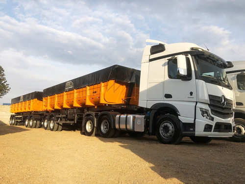 Imagem 6 de 9 de Conjunto Mercedes Actros 2651 + Rodocaçamba 35m3 + 35m3 Aizi