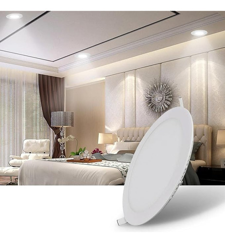 Lamparas Plafónes Paneles Led 18w Embutir Redondo Luz Calido Calida De 220v Artefactos Luminarias Luces Para Iluminacion Inteiores Cocina Techo Dormitorios Oficinas Comedor