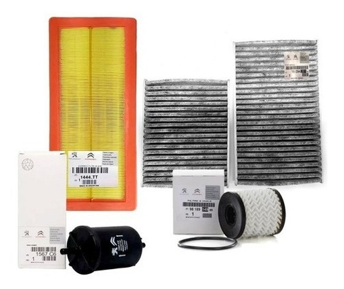 Kit 4 Filtros Completo Peugeot 2008 - 1.6 Original