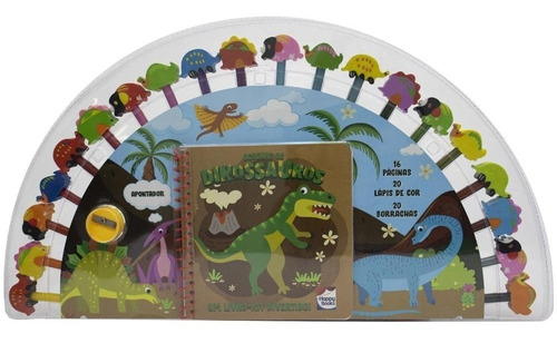 Um Livro-kit Divertido ! Desenhe Os Dinossauros