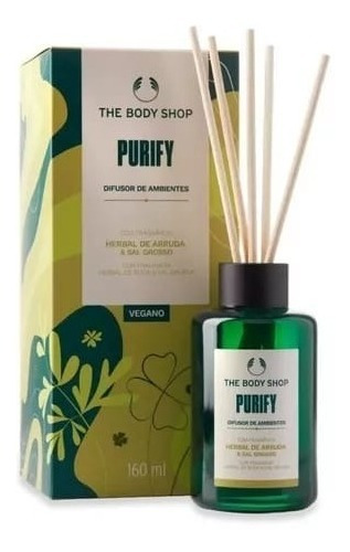 The Body Shop® Purify 160ml Difusor Aroma De Ambiente Arruda Aroma Arruda E Sal Grosso