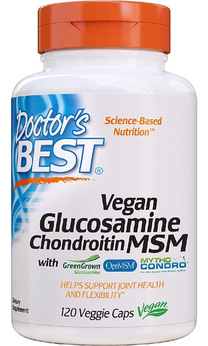 Glucosamina Condroitina Msm Vegana Doctor's Best 120 Capsula