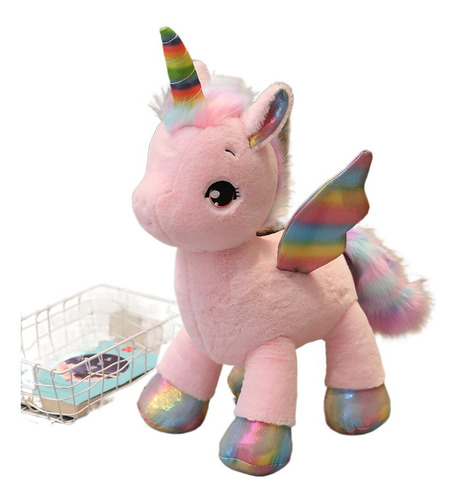 Brinquedo Unicórnio De 60 Cm: Pelúcia Macia Com Acolchoament