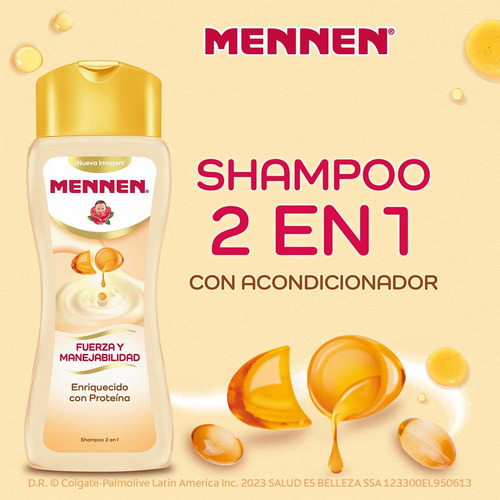 Shampoo Mennen Fuerza Y Manejabilidad Proteína 700 Ml
