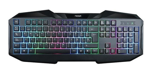 Combo Gaming Retroiluminado Usb Noganet Mouse Teclado + Auricular + Pad Full Kit 4 En 1 Profesional
