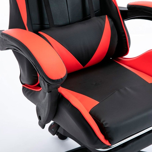 Imagen 3 de 8 de Silla Gamer Pc Reclinable Escritorio Ergonomica Cuero