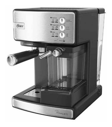 Imagen 2 de 2 de Cafetera Oster PrimaLatte BVSTEM6603 automática plateada para cápsulas monodosis y expreso 220V