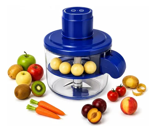 Descascador Elétrico Automático Frutas Legume Alho Multifunç