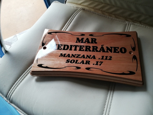 Numeros De Puerta De Madera,para Intemperie.