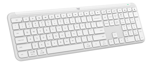 Teclado Inalámbrico Logitech Signature Slim K950 Blanco Idioma Español Latinoamérica