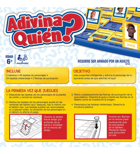 Juego De Mesa Hasbro Gaming Adivina Quién?