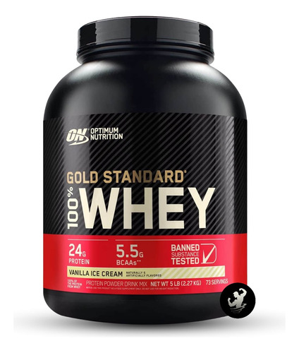 Gold Standard 100% Whey 5lb, Proteína, Optimum Nutrition