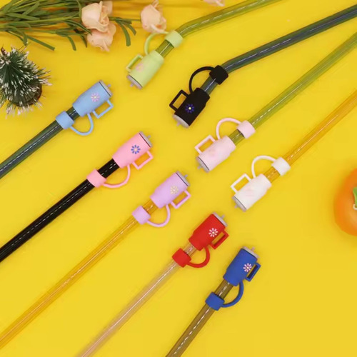 Tampa De Proteção Canudo Copo Stanley 10 Mm Modelos Variados Garrafa Lilás