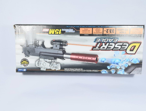 Pistola Desert Eagle Hidrogel Manual. Juguete 15 M