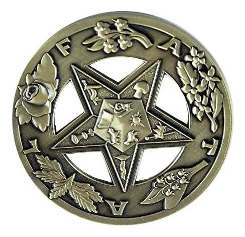 Orden De La Estrella Del Este Fatal Round Masonic Auto Emble