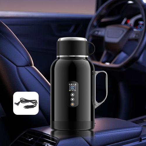 Hervidor De Agua Eléctrico Para Coche De 1400 Ml, Sin Base