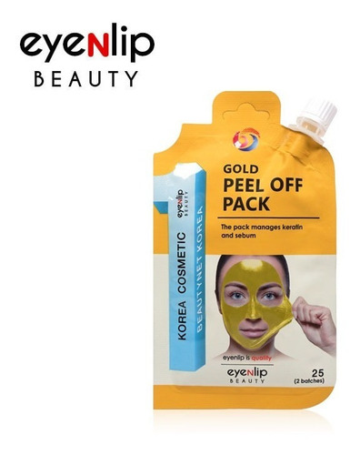 Imagen 1 de 1 de Mascarillas Peel Off Pack Eyenlip Gold Coreana