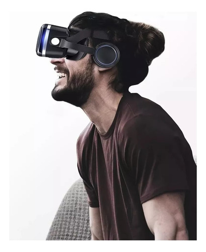 Óculos Vr Realidade Virtual 3d Com Fone De Ouvido E Controle