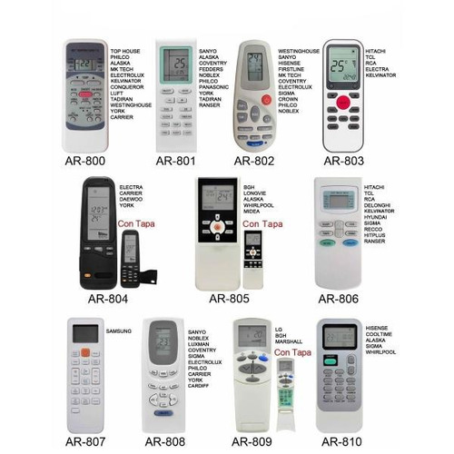 Control Remoto Ar810 Aire Acondicionado Hisense Whirpool
