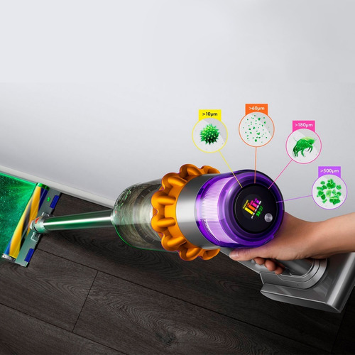 Imagen 6 de 6 de Aspiradora Inalámbrica Dyson V15 Detect Amarillo/níquel
