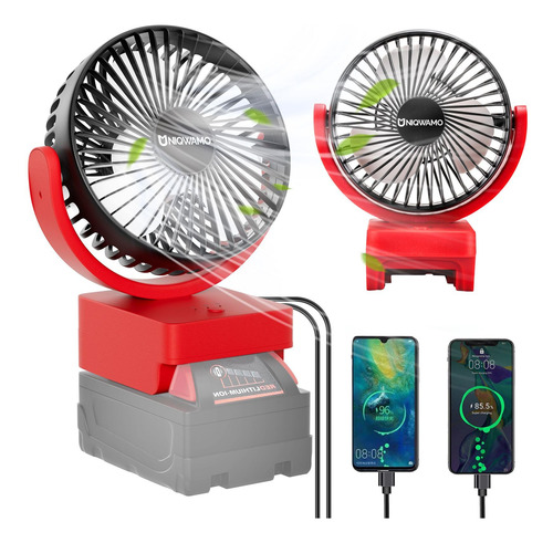 Ventilador Porttil Recargable Para Batera Milwaukee M18 18v