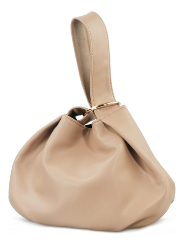 Bolso Tipo Hobo De Cuero Vegano Suave Con Asa Superior Para 