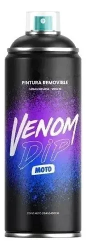 Pintura Removible Moto En Aerosol Venom Camaleon Azul Violet