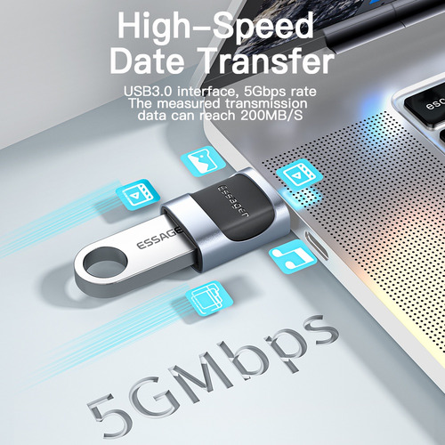 Adaptador Otg Usb Tipo C Macho A Micro Usb Hembra Essager