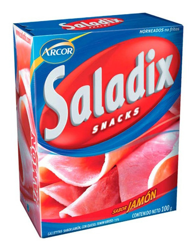 Pack X 48 Unid. Galletitas  Jamon 100 Gr Saladix Galletitas