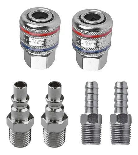 Kit Engate Rapido Ar Comprimido 1/4 Pneumatico Compressor