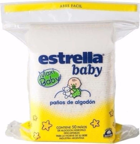 250 Paños De Algodon Estrella Baby (x50)