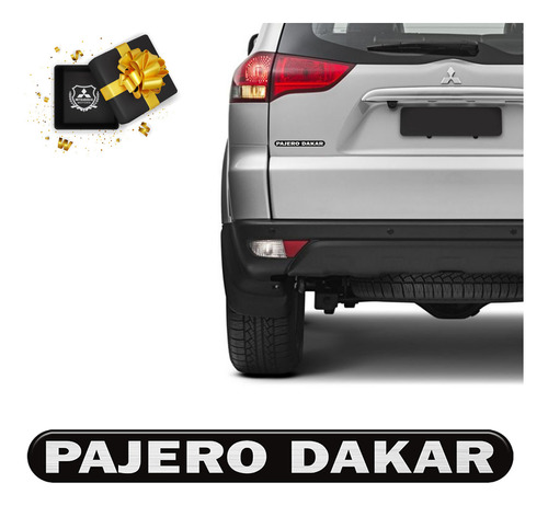 Emblema Pajero Dakar 2009 Até 2013 Adesivo Traseiro Resinado