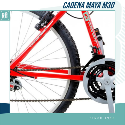 Cadena de bicicleta KMC M30 de 2.54cm x 2.54cm para monoplato SíColor Negro