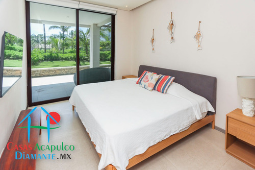 Cad La Isla Bali 105. Depa De Playa. Terraza Con Acceso Y Vista Al Jardín Privativo Y Al Mar