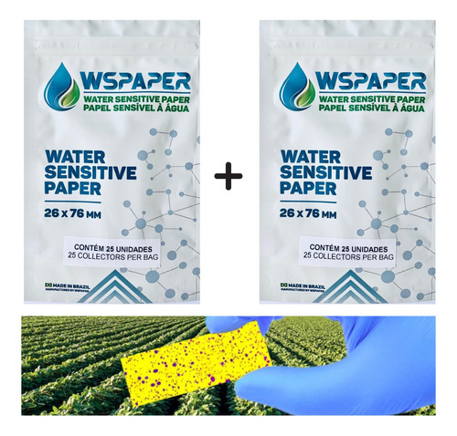 Kit Papel Sensível A Água Hidrossensível 2 Pacotes C 25 Unid